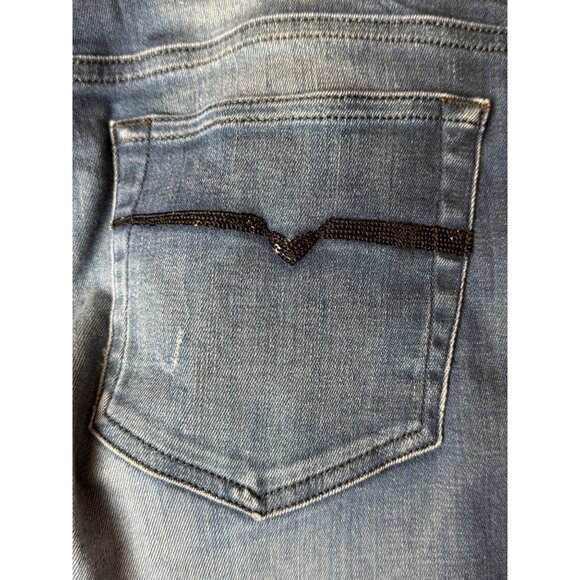 Diesel Jeans Women‎ 29 Blue Denim Faded Stretch Bootzee Regular Slim Bootcut - Picture 7 of 14